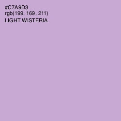 #C7A9D3 - Light Wisteria Color Image